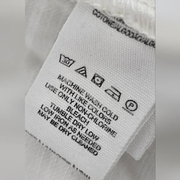 FREE PEOPLE Colette Wide Leg Culottes button fly white cropped jeans size 30 - Picture 14 of 16